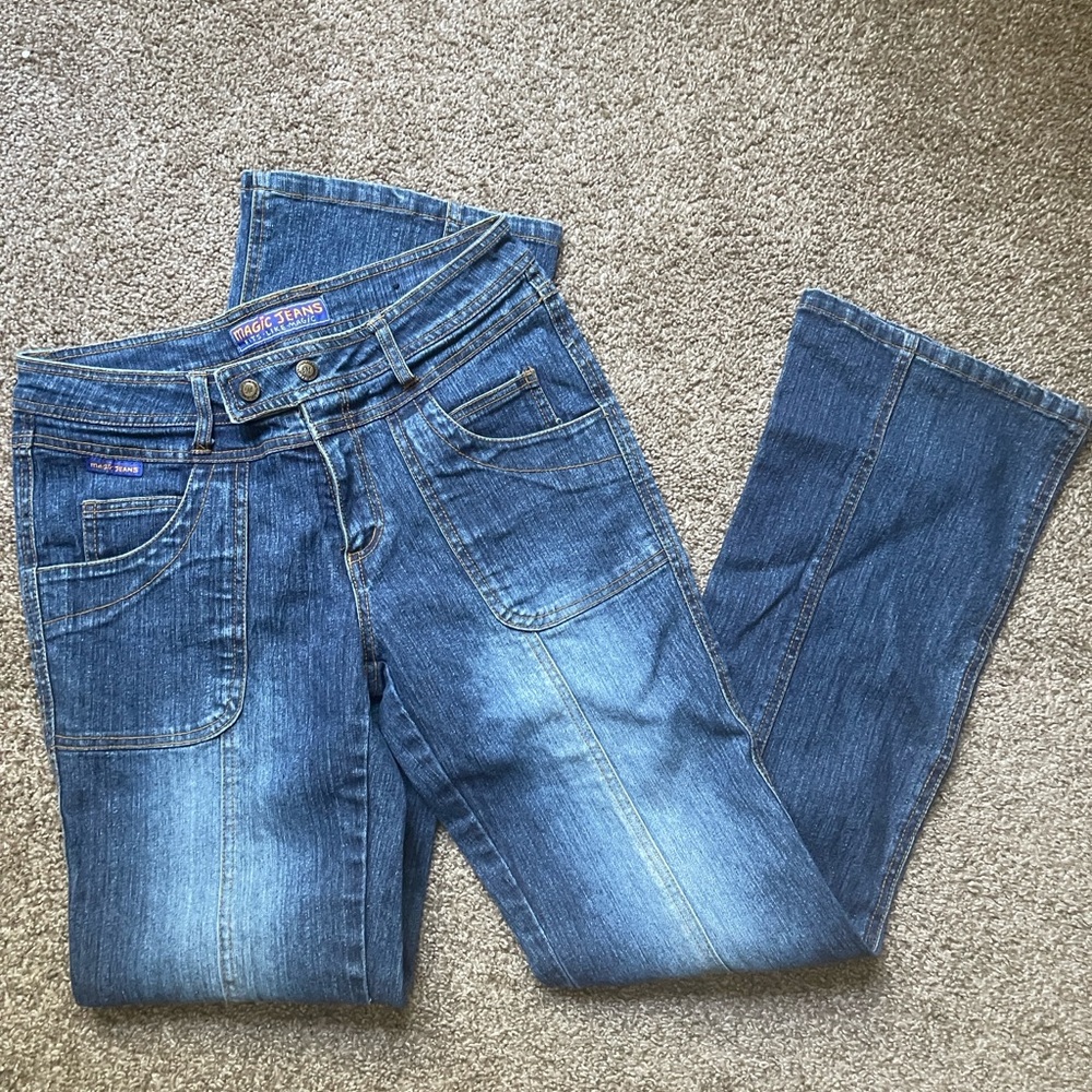 Magic Fit Women's Blue Boot Cut Jeans